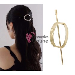 Accesoriu de par modern Japonez pentru cocuri din metal JPN04AA Auriu